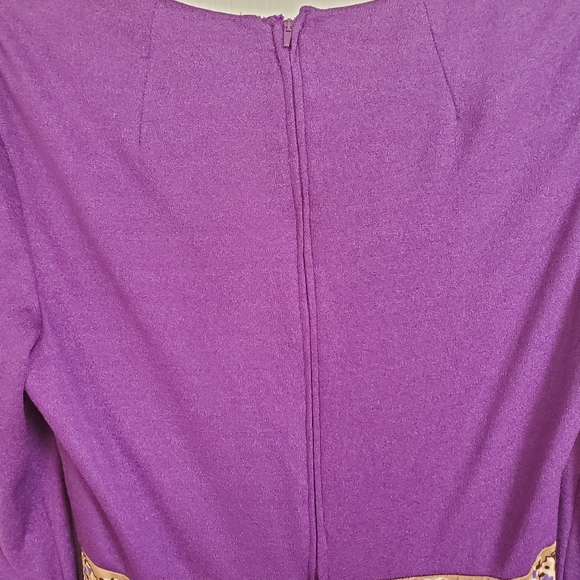 😯STUNNING 1960s BOHEMIAN STYLE LONG SLEEVE/ DRESS - Picture 5 of 7